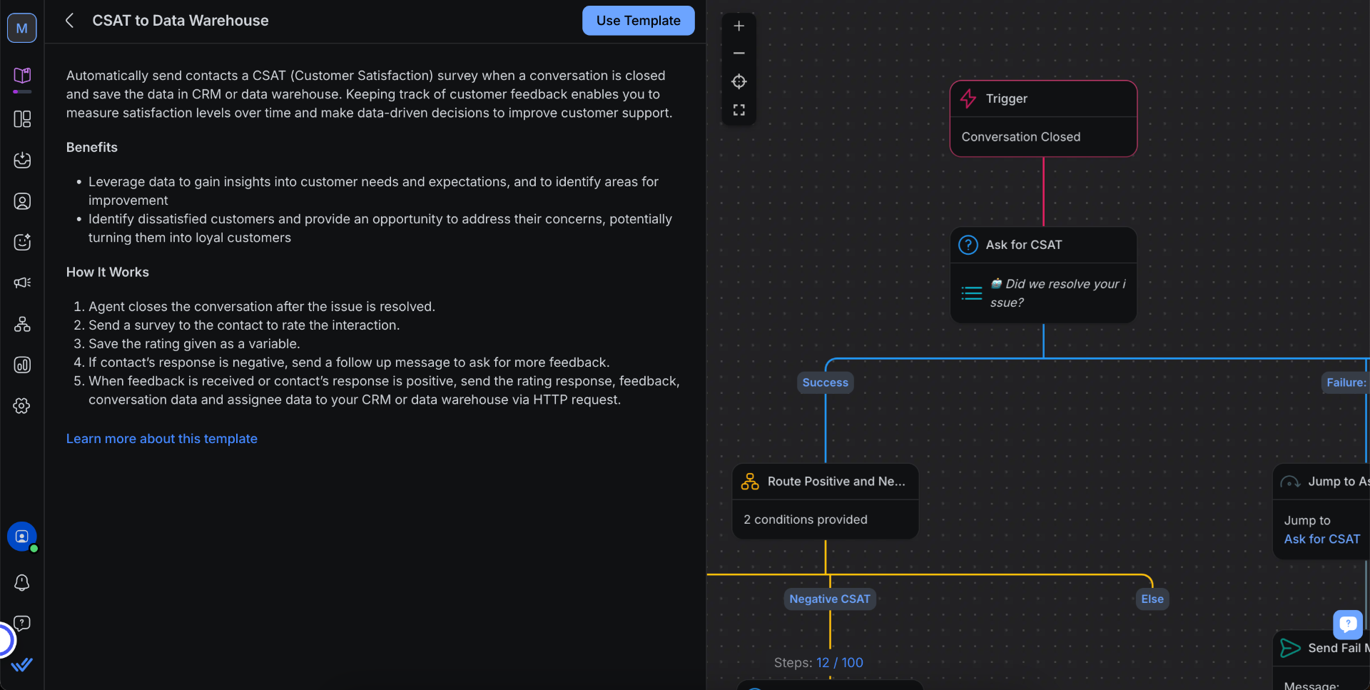 Respond.io template preview